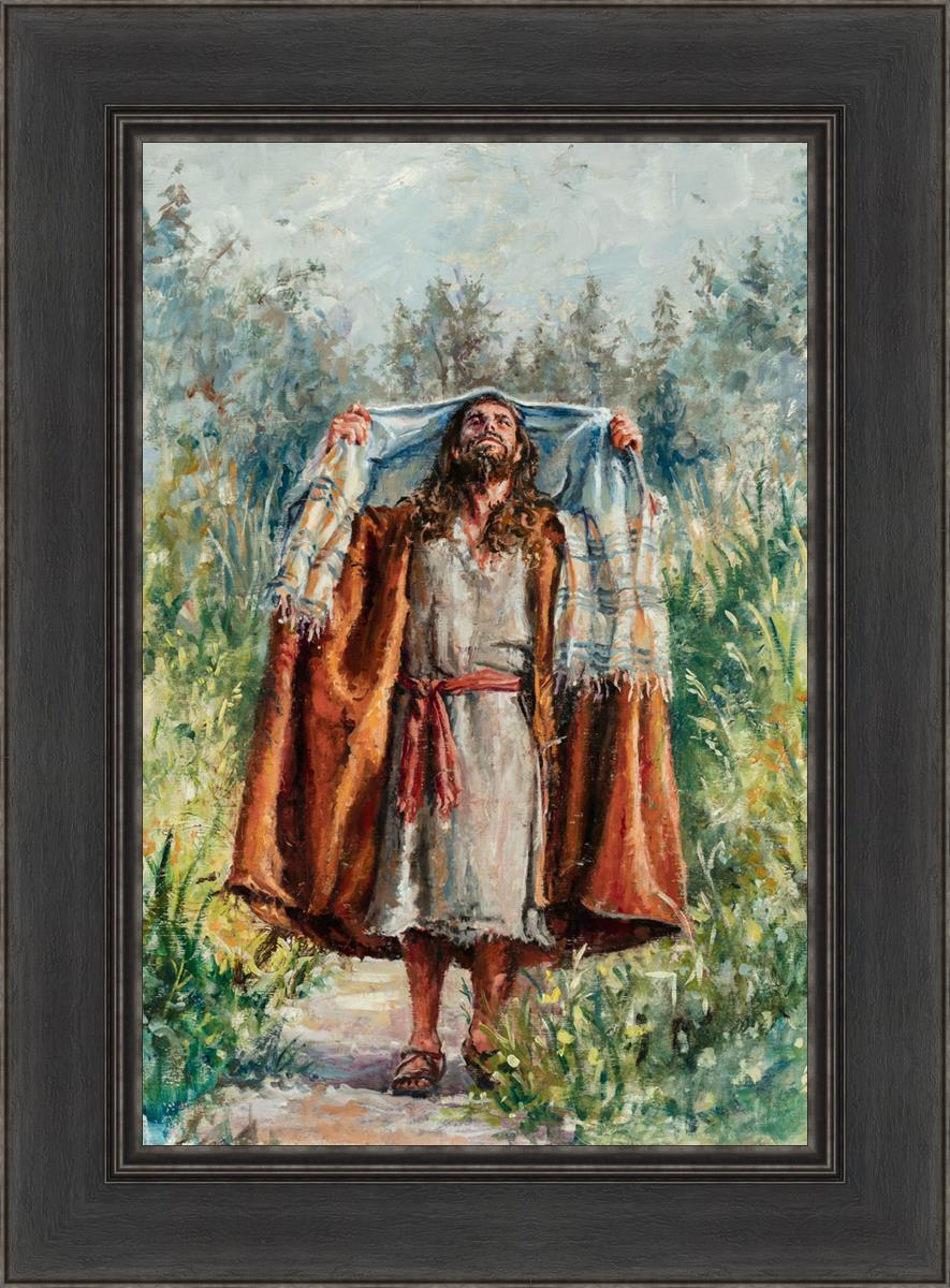 Jesus in the Wilderness - Religious Wall Art for Home & Church Decor - Inspirational Christian Gift for Prayer & Meditation Spaces