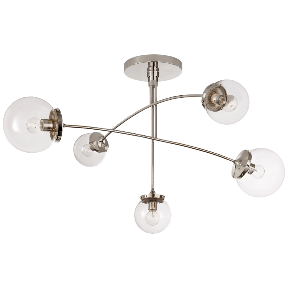 Wisp Mobile Chandelier - Modern Crystal Ceiling Light Fixture for Living Room, Bedroom & Dining Room | Elegant Home Decor Lighting for Weddings & Special Events