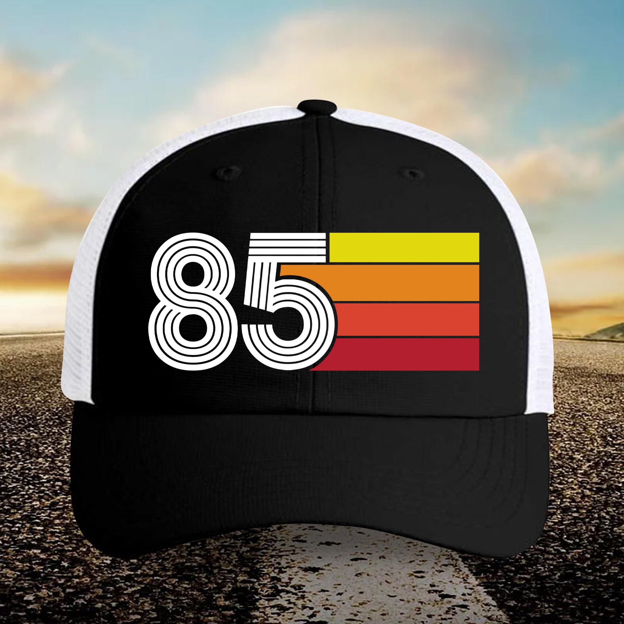 40th Birthday Gifts for Men & Women - Vintage 1985 Retro Trucker Hat - Black Adult Birthday Present - Perfect for 40th Birthday Parties, Themed Events & Nostalgic Celebrations