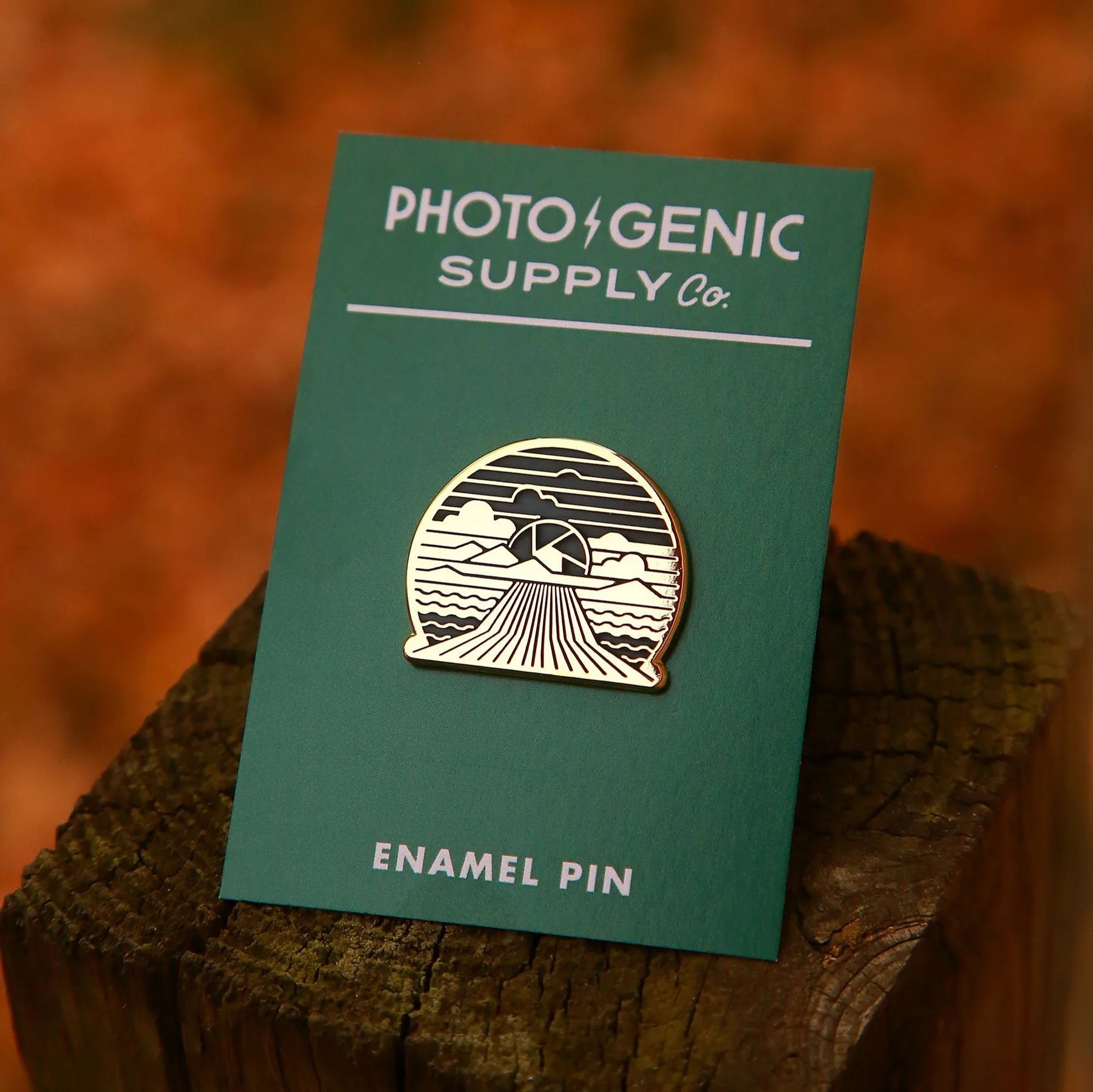 Photogenic Supply Co. Aperture Adventure Gold Enamel Pin - Camera Photography Accessory for Backpacks, Hats & Jackets