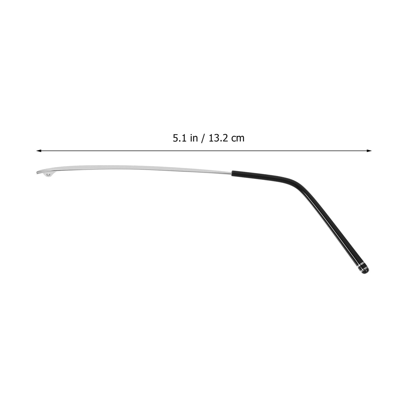Healvian Universal Metal Glasses Replacement Temple Legs - 1 Pair Silver Glasses Repair Kit for Eyewear Accessories | Perfect for Broken Glasses Repair, DIY Eyewear Maintenance, and Spare Parts Replacement