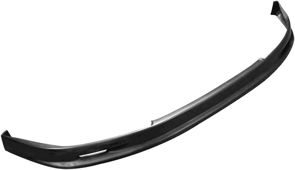 Mugen Style PU Front Bumper Lip for 1992-1995 Honda Civic EG Hatchback & Coupe (2 Door) - Unpainted Matte Black | Car Body Kit Upgrade for Enhanced Style & Aerodynamics | Perfect for Street Racing & Car Shows