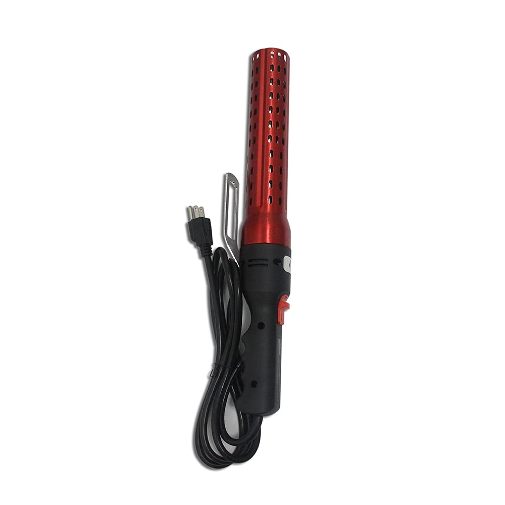 Electric Charcoal Starter & Fire Lighter - Fast Ignition for BBQ, Grill, Fire Pit & Fireplace - Red Chimney Fire Starter for Wood, Charcoal & Outdoor Cooking - Perfect for Camping, Backyard BBQs & Patio Gatherings