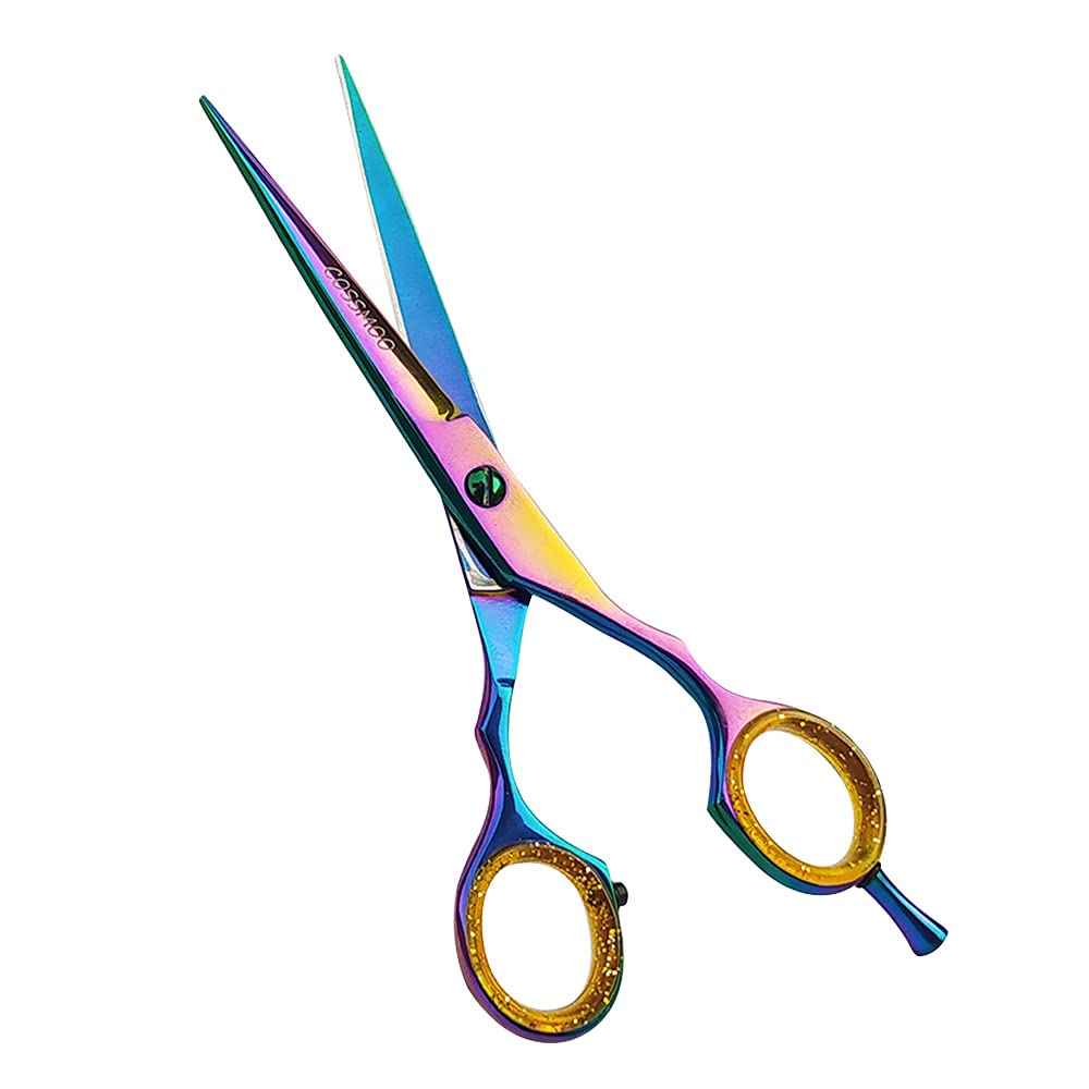 Professional Stainless Steel Hairdressing Scissors & Razor Blade Set - Salon-Grade Barber Shears for Precision Hair Cutting, Styling & Trimming - Perfect for Salons, Barbers & Home Use (Multicolor Options)