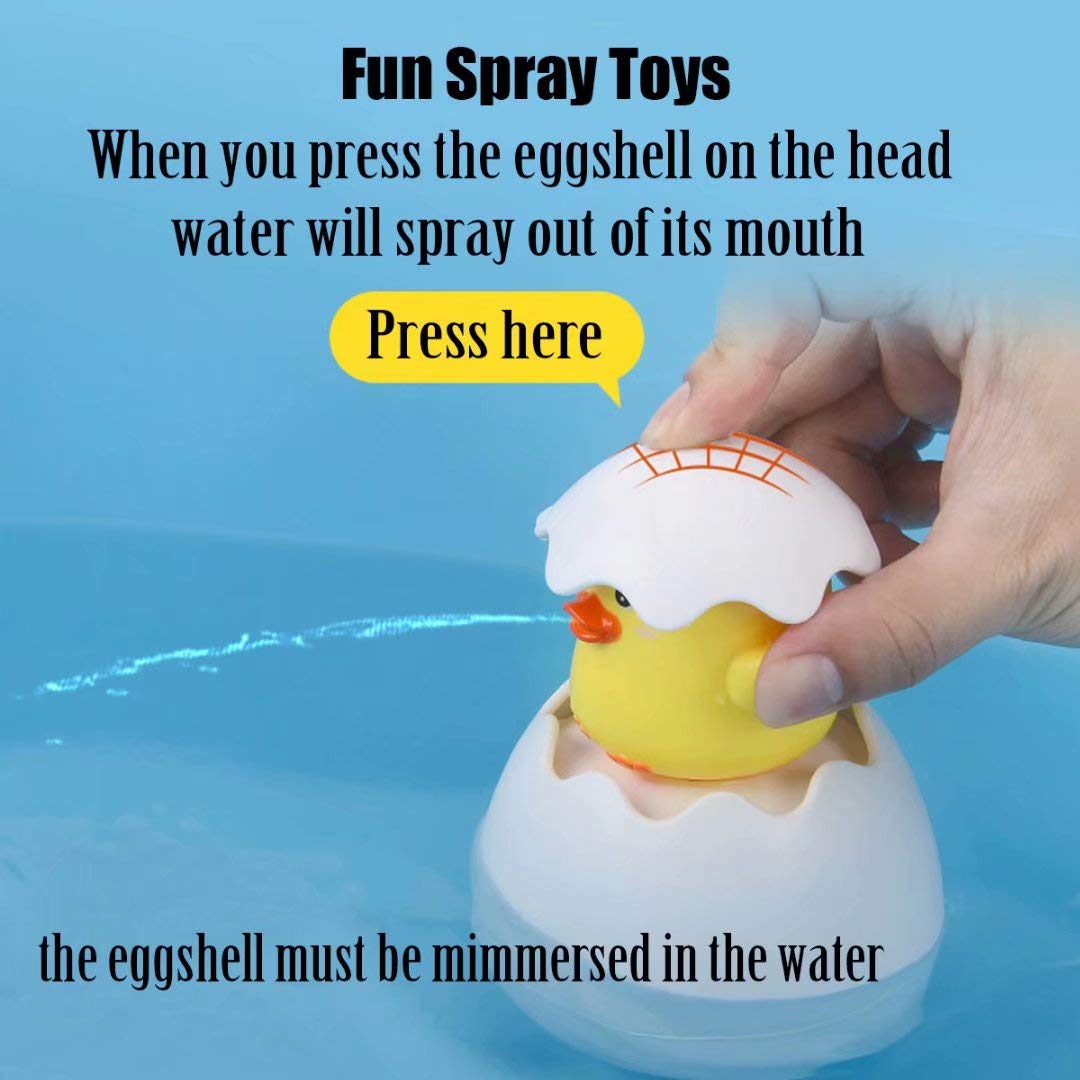 Penguin Baby Bath Toys - Fun Hatching Egg Bathtub & Pool Toys for Toddlers, Easter Gifts for Kids - Perfect for Bath Time, Pool Parties & Easter Egg Hunts