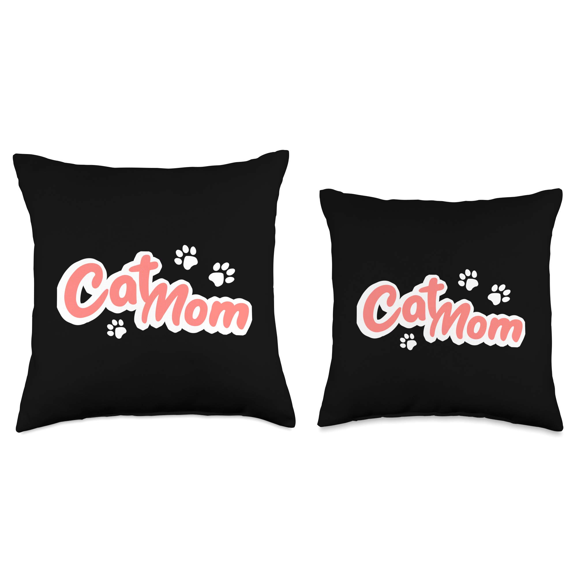 Funny Cat Mom Throw Pillow - Soft Furry Kitten Design for Cat Lovers - Perfect for Home Decor, Couch, Bed & Gifts