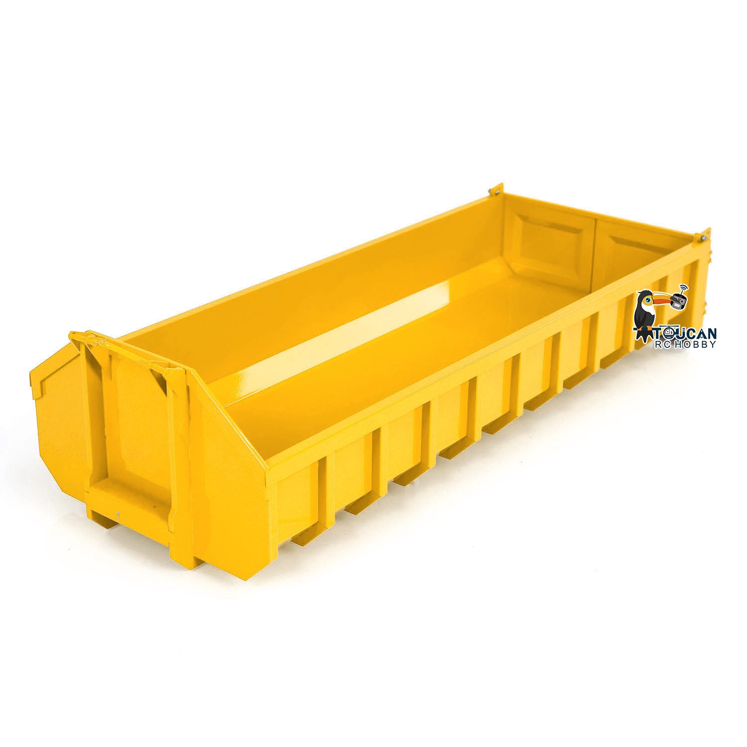 1/14 Scale Painted U-Shaped Short Bucket for 10x10 Hydraulic RC Full Dump Truck & 8x8 Radio Controlled Cars - DIY Model Parts for Construction Simulation & Off-Road Play