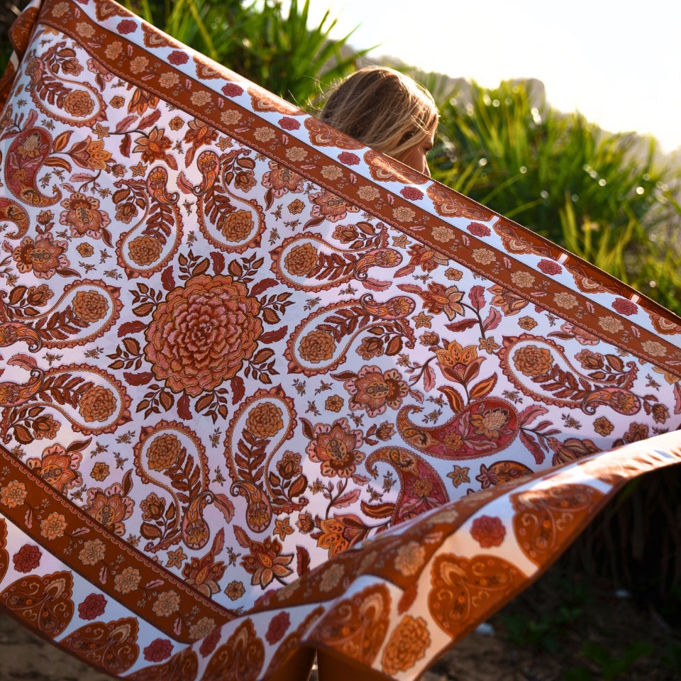 Marigold Sand-Free Beach Towel - Quick Dry, Super Absorbent, Lightweight - Perfect for Beach, Pool, Picnic & Travel