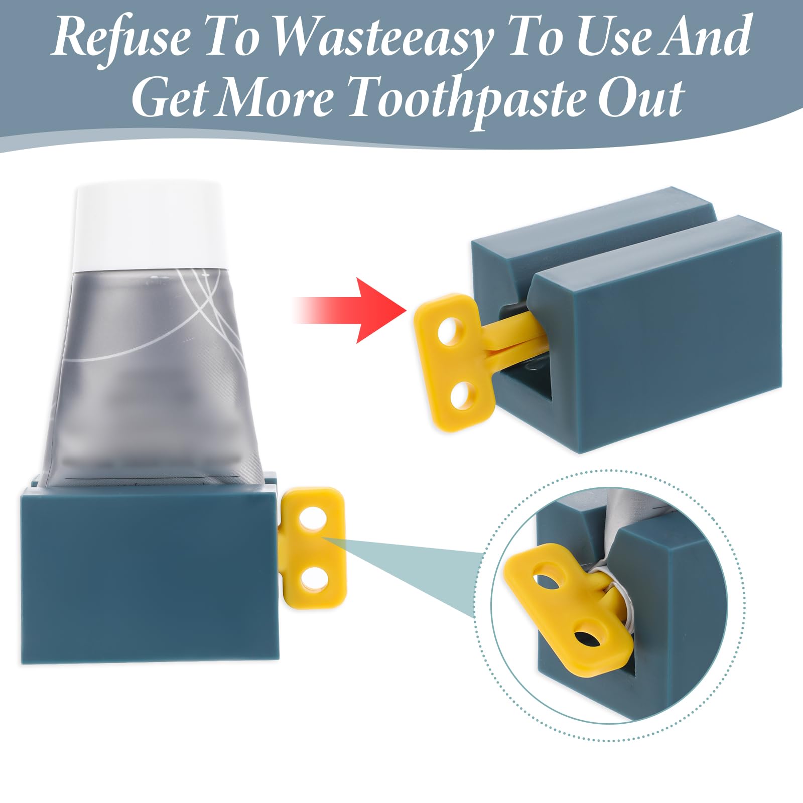 4-Pack Toothpaste Tube Squeezer Rollers - Efficient Toothpaste Dispenser & Wringer for Bathroom - Save Toothpaste & Creams - Perfect for Travel, Home, and Office Use