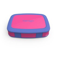 Bentgo Kids Lunch Box - Leak-Proof, BPA-Free, 5-Compartment Meal Container for School, Travel & Picnics - Bright Fuchsia Color