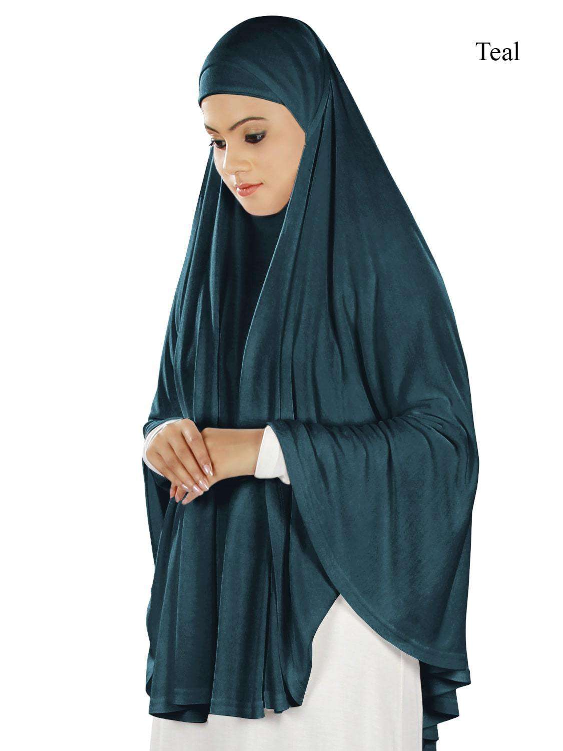 Soft Viscose Jersey Khimar Scarf - Islamic Prayer Hijab for Women - Perfect for Salah, Eid, and Daily Wear
