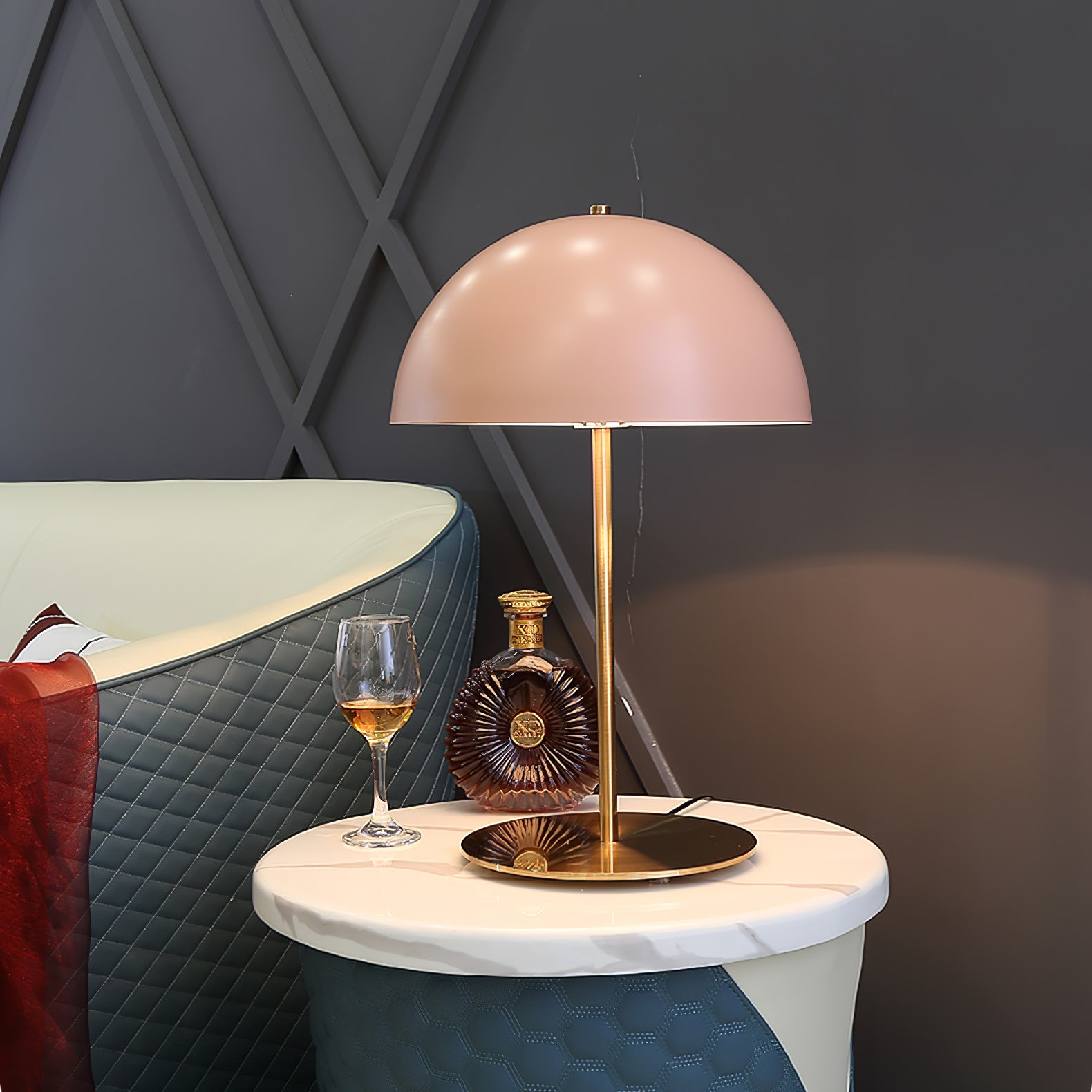 Hanna Modern Table Lamp - LED Bedside Night Light with USB Port, Adjustable Brightness for Bedroom, Living Room & Office - Warm White & Cool White Light Modes