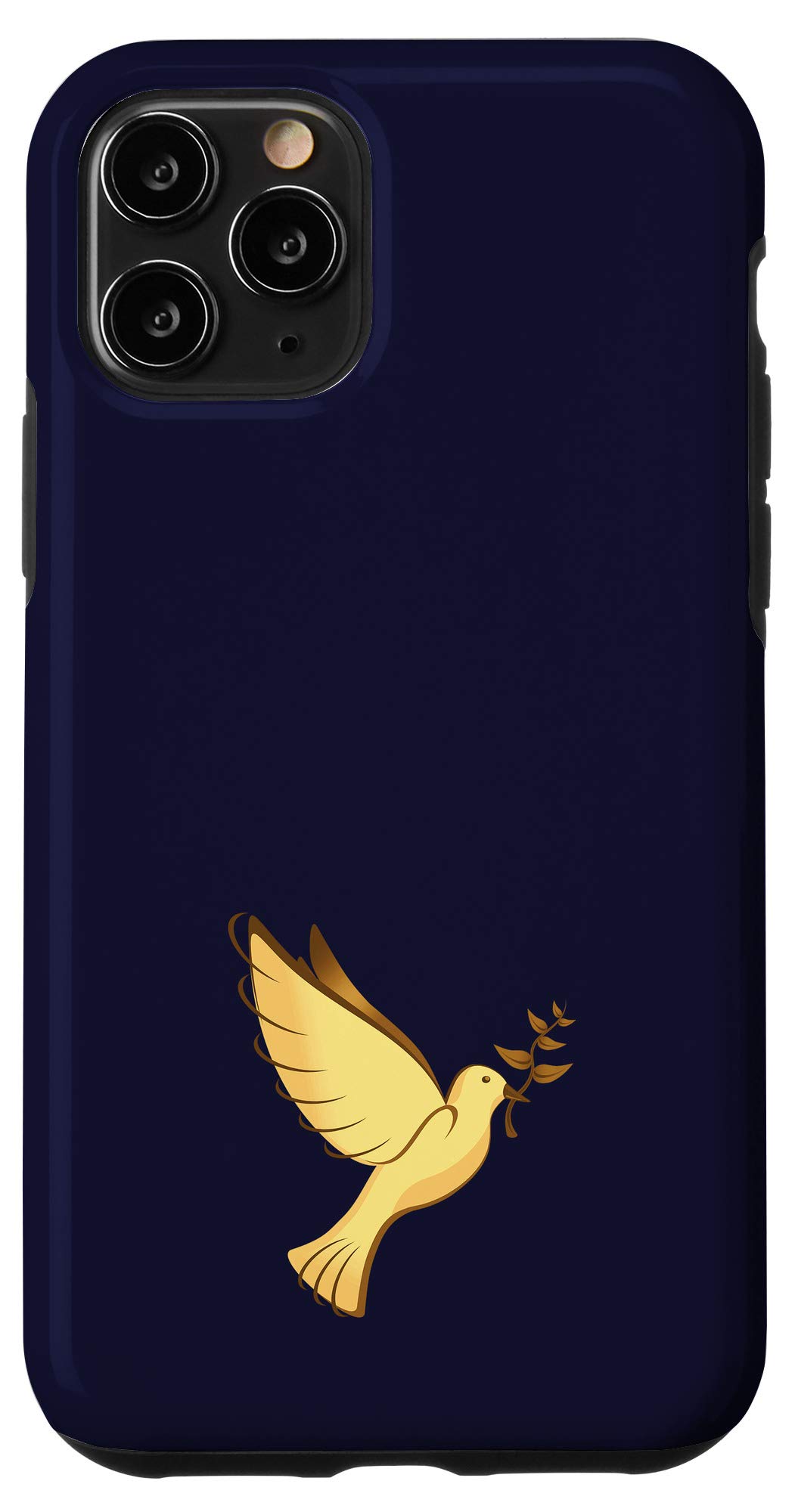 iPhone 11 Pro Case with Peace Dove & Olive Branch Design - Slim Protective Cover for Everyday Use, Work & Travel