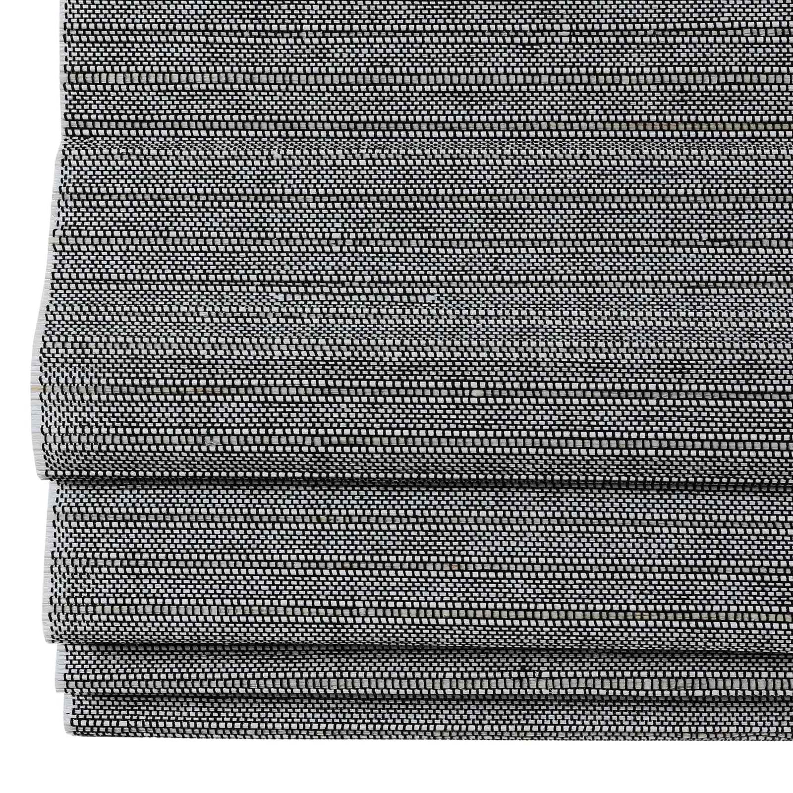Natural Bamboo Woven Paper Window Shade - Blue | Eco-Friendly Room Darkening Blind for Bedroom, Living Room & Office