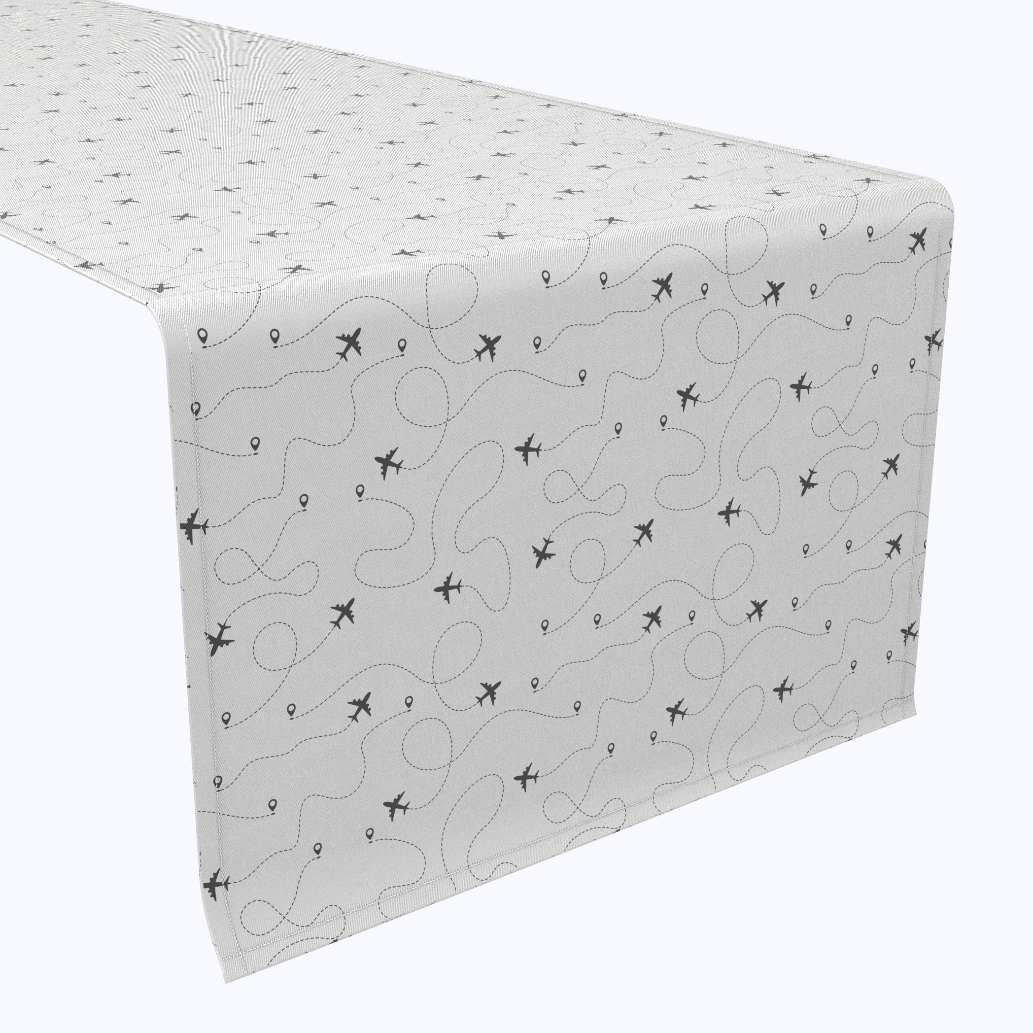 Airplane Route Design Table Runners - Aviation Themed Dining Decor for Kitchen, Party & Wedding Events - Perfect for Airplane Enthusiasts & Travel Lovers