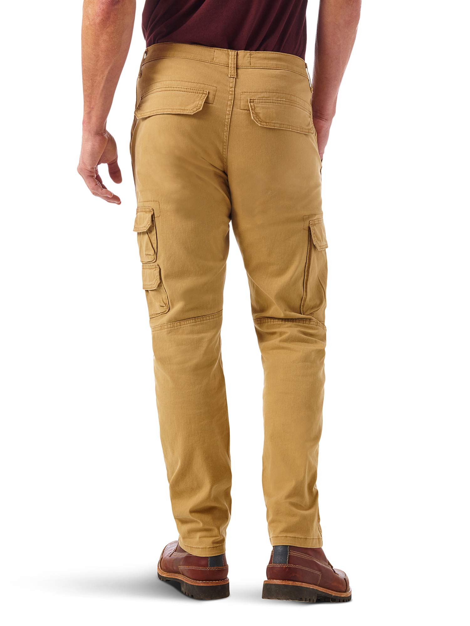 Wrangler Authentics Men's Regular Tapered Cargo Pants - Durable Work & Outdoor Pants for Hiking, Camping & Everyday Wear