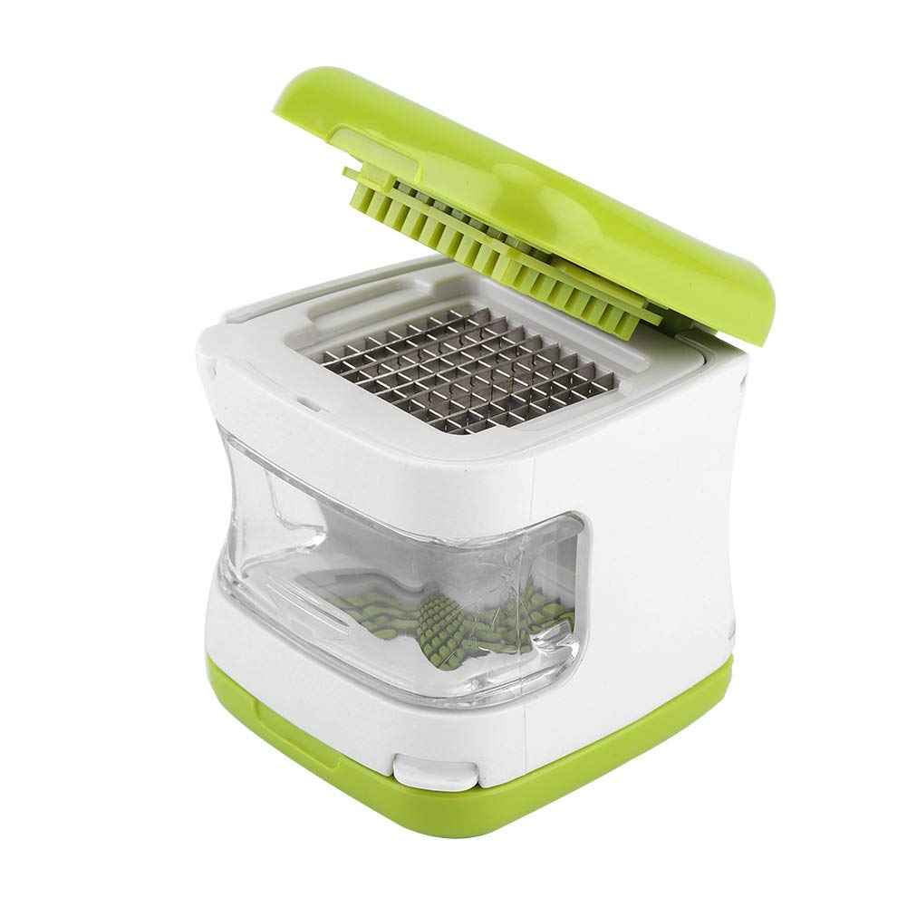 Stainless Steel Garlic Press - Dual Side Chopper for Kitchen & Cooking