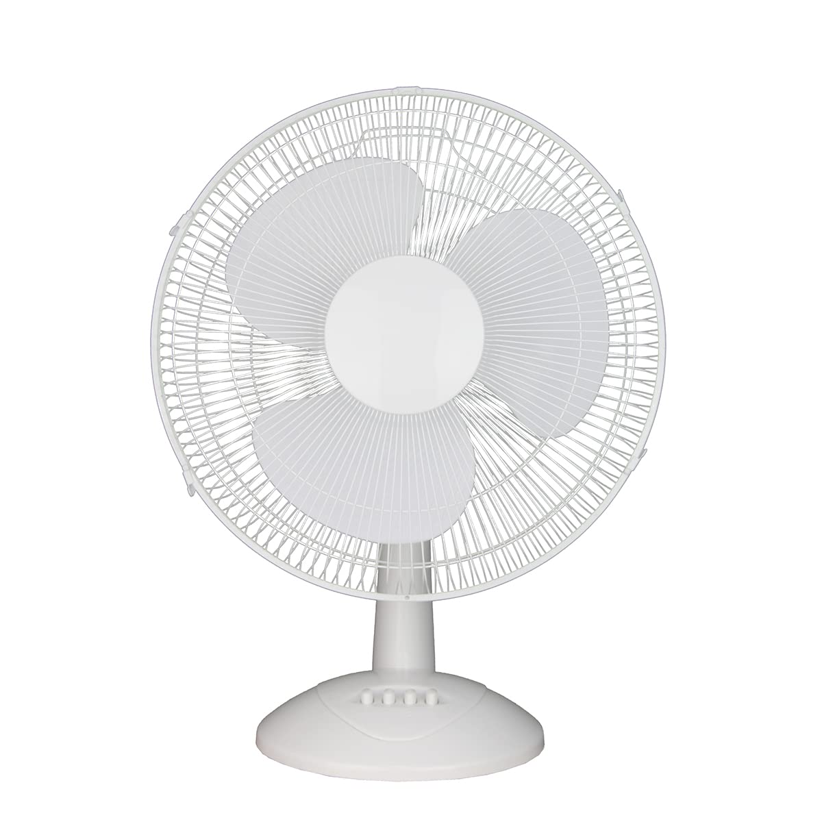 ToolTech 16-Inch Oscillating Desk Fan with 3 Speed Settings - Quiet Cooling for Office, Home & Dorm Rooms - White (Model 100076) - Perfect for Workstations, Bedrooms & Small Spaces