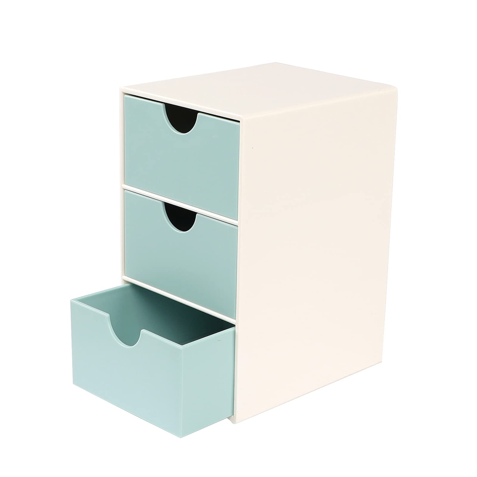 3-Drawer Desktop Storage Organizer - Home & Office Stationery Supplies Organizer with Drawers - Perfect for Desk, Countertop, and Workspace Organization (Ideal for Pens, Paper Clips, Sticky Notes & Office Supplies)