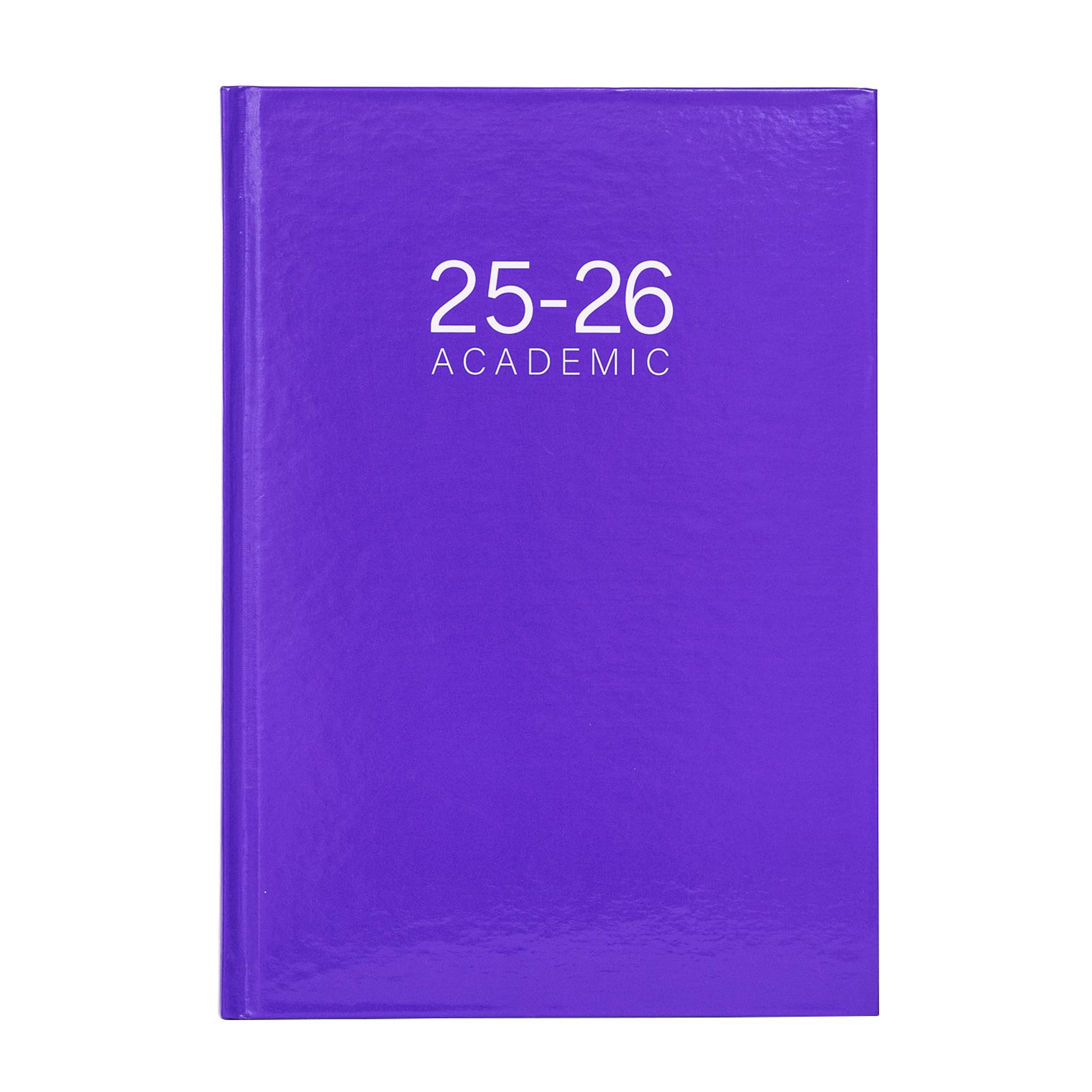 Evelay 2025-2026 A5 Weekly Academic Planner - Hardback Diary Organizer with Ribbon Marker for Students & Teachers - Mid-Year School Planner, Personal Journal (Purple) - Perfect for Classroom Scheduling, Homework Tracking & Daily Organization