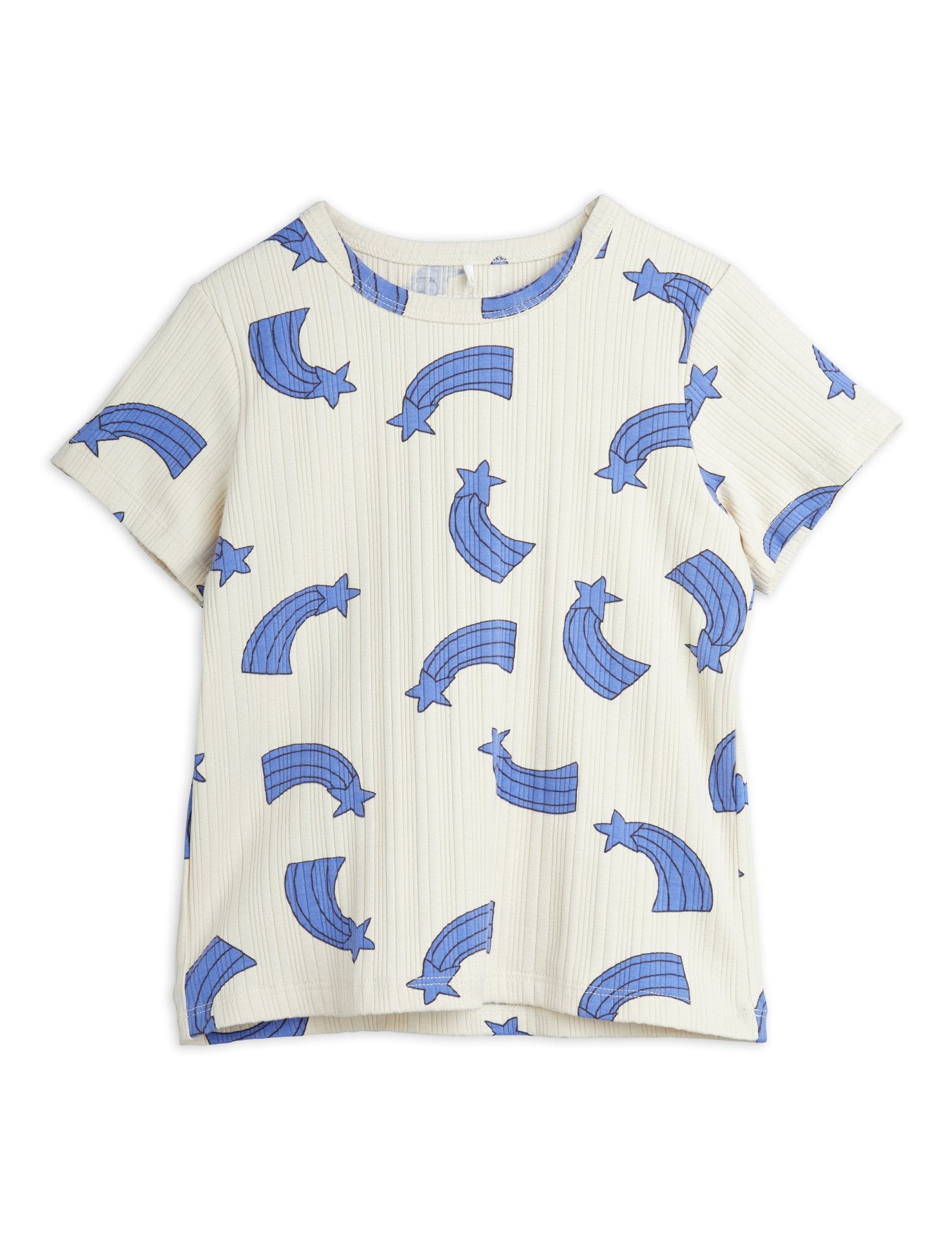 Mini Rodini Starfall Rib AOP Tee - Soft & Stylish Kids Graphic T-Shirt for Boys & Girls | Perfect for Playdates, School & Everyday Wear