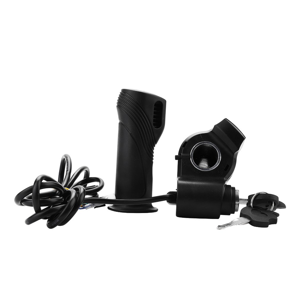 VGEBY Waterproof LED Display Electric Bike Grip - 1 Pair Handlebar Grip for Electric Bikes, Scooters, and Cars - Ideal for Night Riding and Urban Commuting