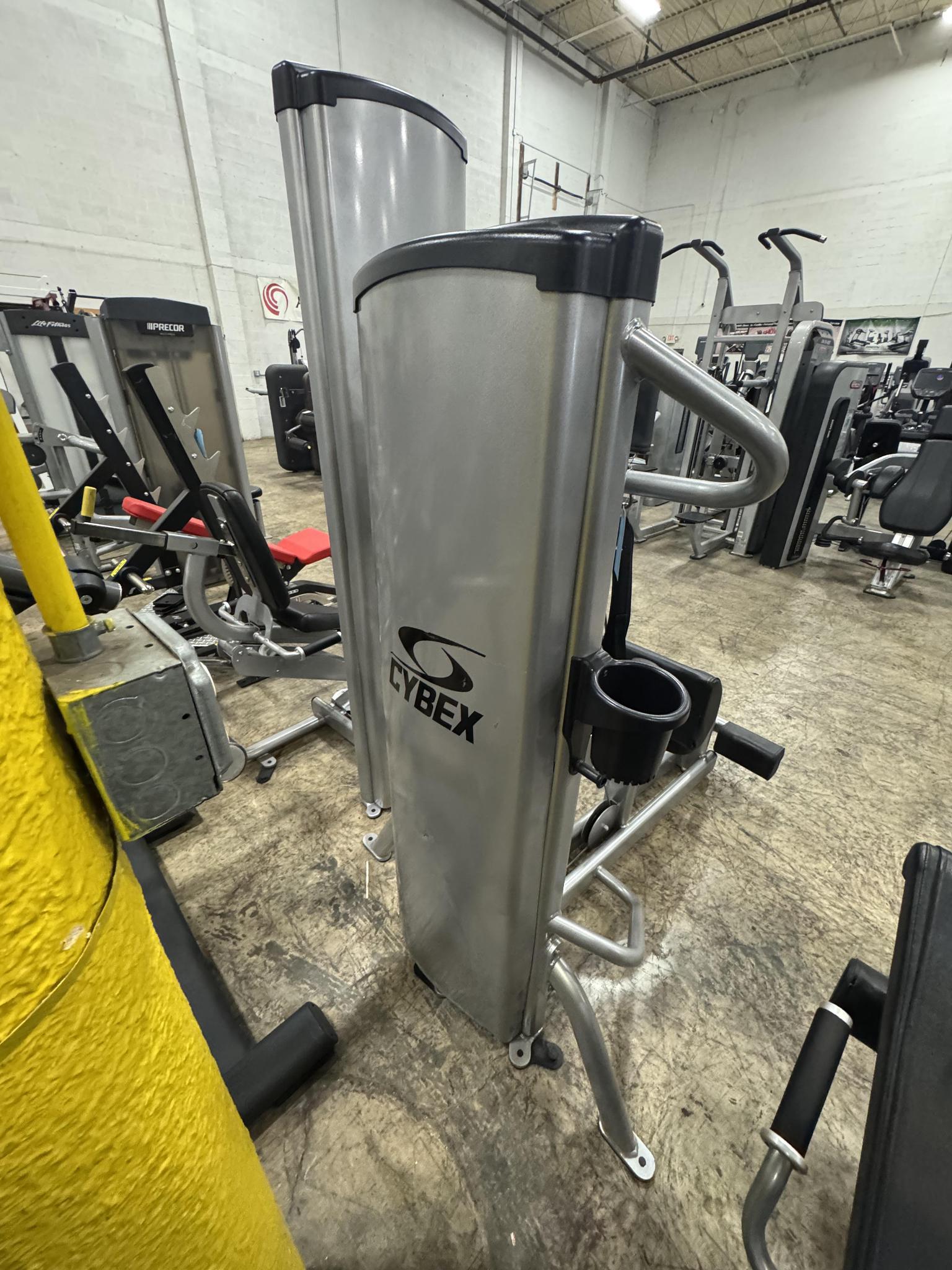 Cybex VR1 Abdominal Exercise Machine - Silver Frame with Black Upholstery - Professional Gym Equipment for Core Strength Training - Perfect for Home Gyms & Commercial Fitness Centers