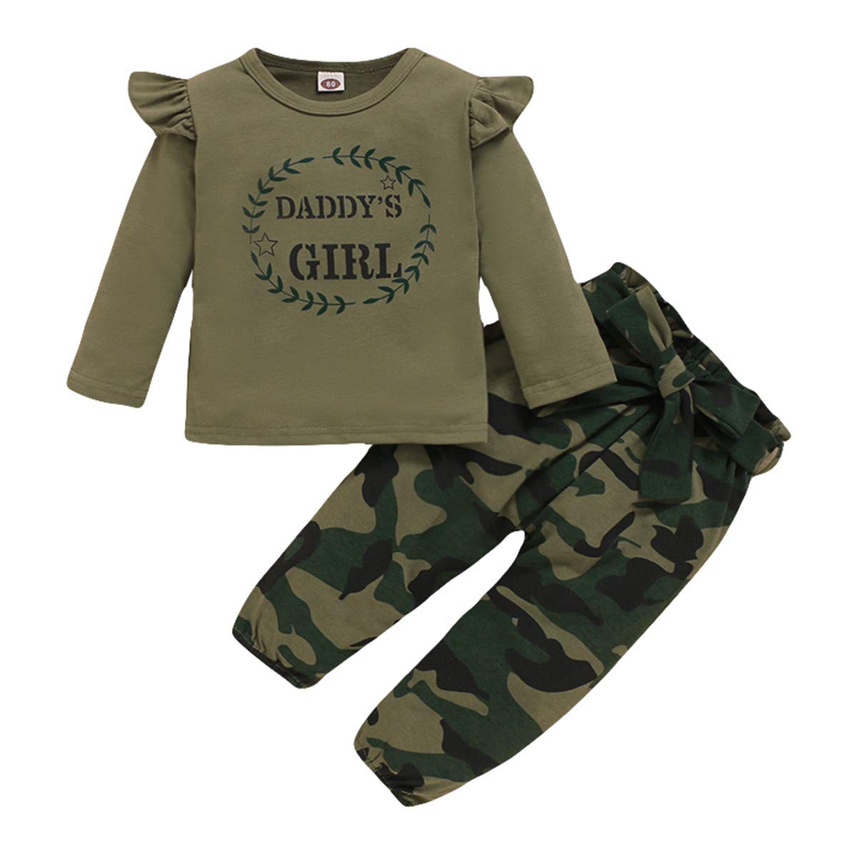 Adorable Baby Girl Clothes Set - Long Sleeve Ruffle Shirt & Pants Outfit for Toddlers | Cute Toddler Girl Fashion for Playdates, Parties & Family Photos