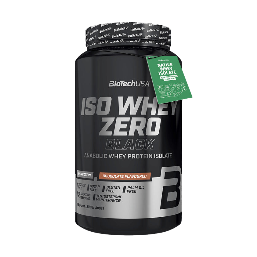 BioTechUSA Iso Whey Zero Black Vanilla Protein Powder - 908g (2 lbs) Whey Isolate for Muscle Recovery & Growth - Low Carb, Lactose-Free, Gluten-Free - Ideal for Post-Workout & Fitness Enthusiasts