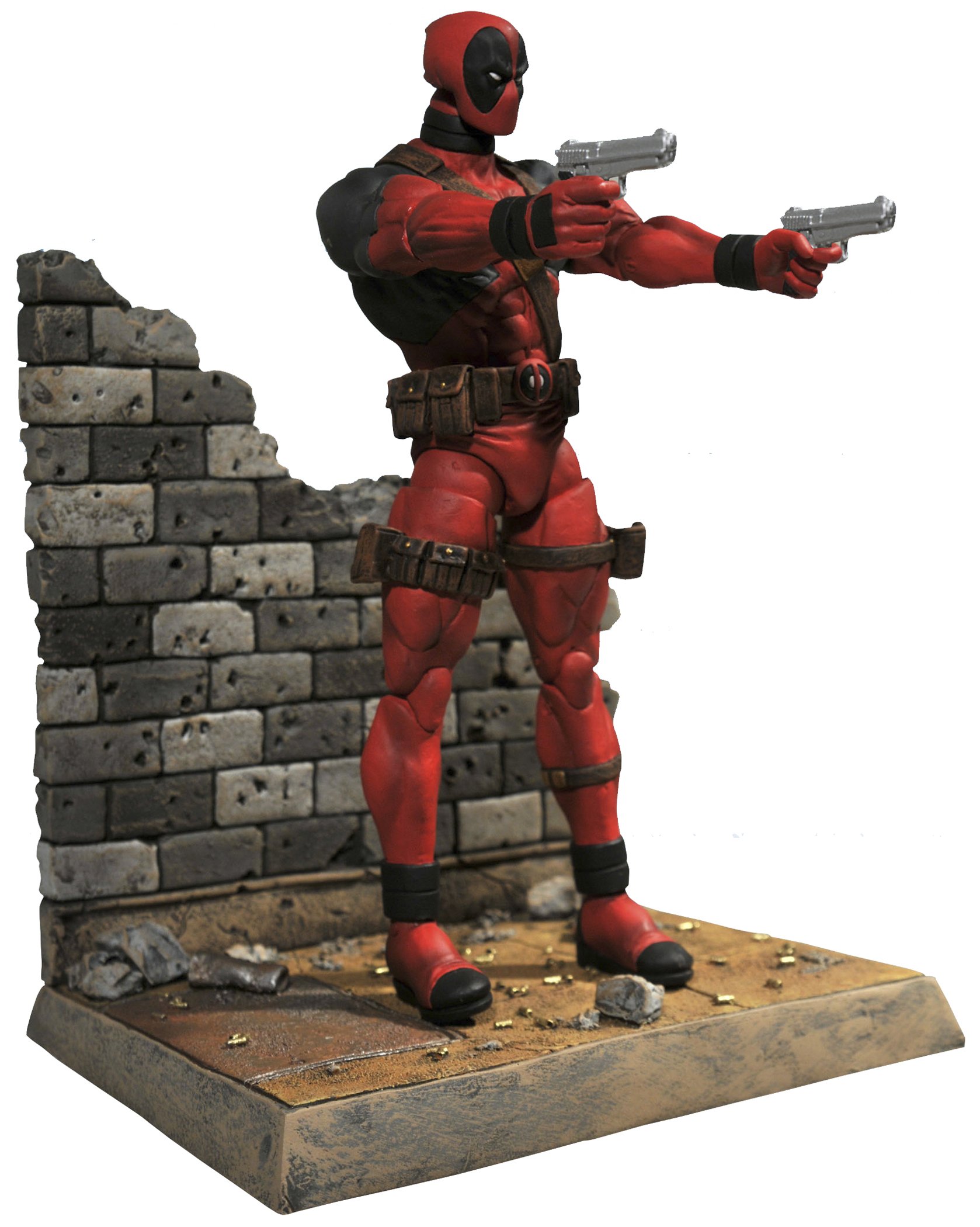 Marvel Select Deadpool Action Figure - Red & Black Superhero Collectible Toy for Display & Play | Perfect for Marvel Fans, Collectors & Gift Giving