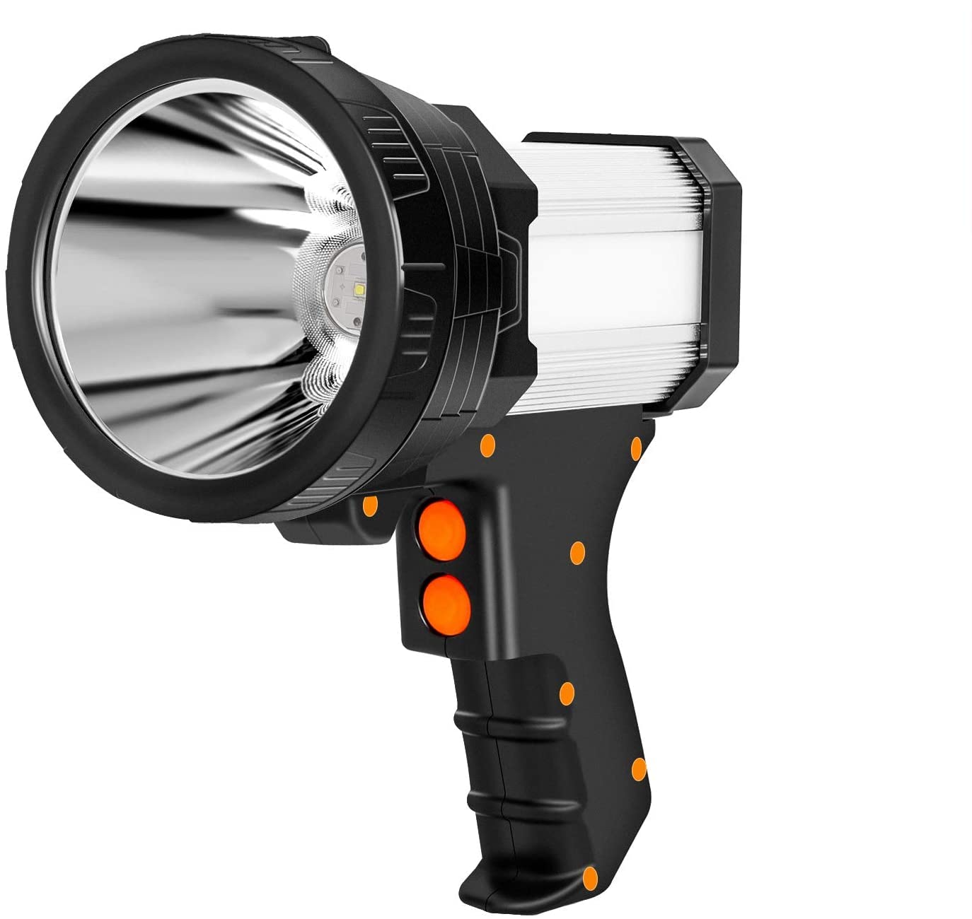Super Bright 6000 Lumen LED Spotlight Flashlight - 10000mAh Rechargeable with 6 Modes for Camping & Hunting