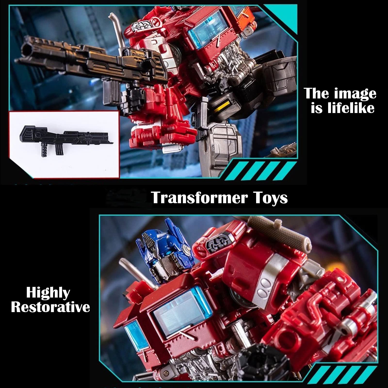 Transformable Robot Car Toy with Weapons - Action Figure for Kids & Boys Girls - Perfect for Playtime, Collecting & STEM Learning