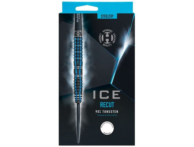 Harrows Ice Recut Steel Tip Dart Set - Professional Darts for Precision Play | Perfect for Tournaments, Bars, and Home Practice