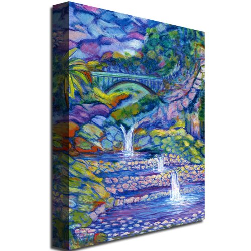 Trademark Fine Art Seven Pools Canvas Wall Art by Manor Shadian - Modern Landscape Painting for Living Room, Bedroom & Office Decor
