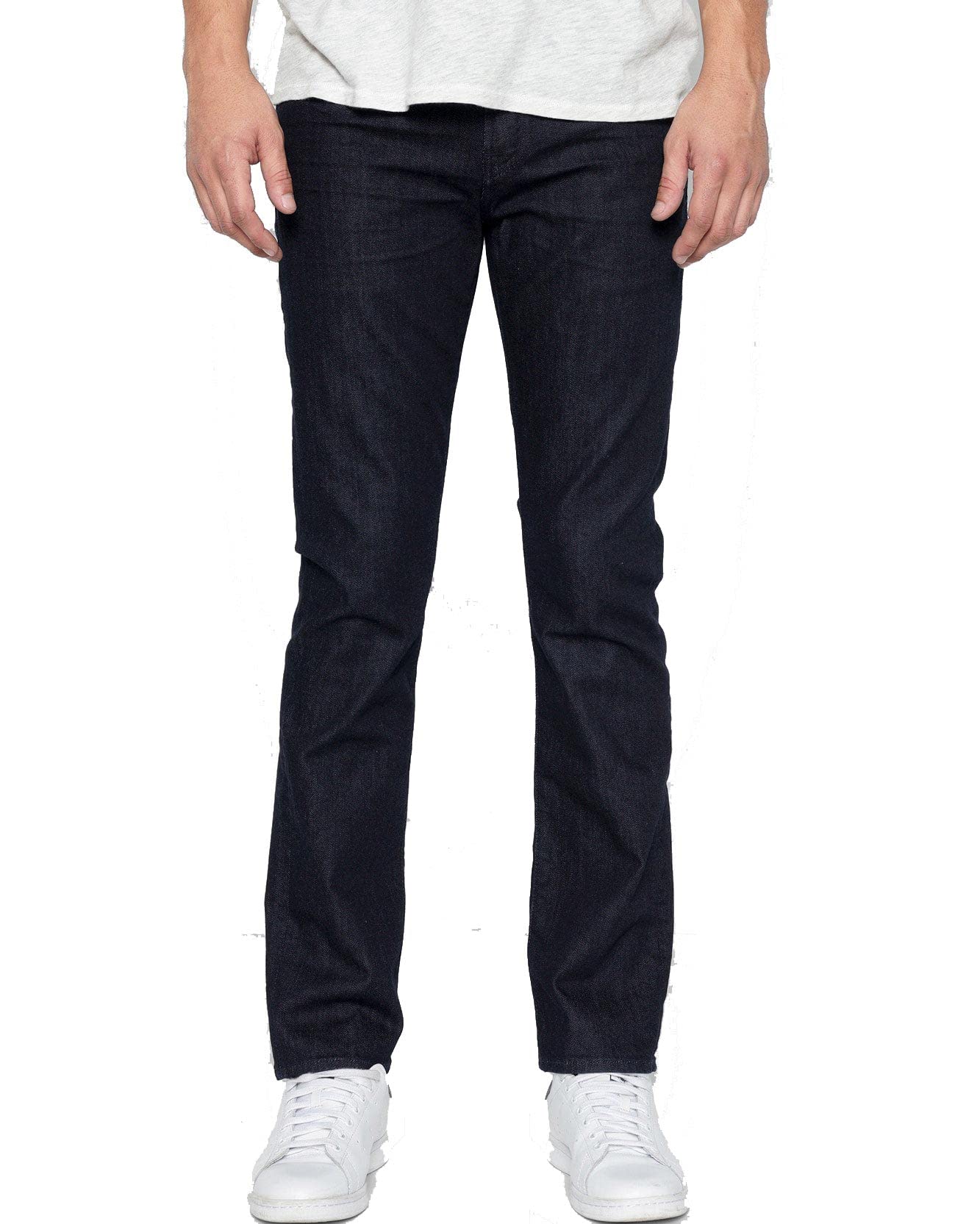 7 For All Mankind Men's Slim Fit Straight Leg Jeans - Classic Blue Denim Pants for Casual Wear, Office & Date Night Outfits