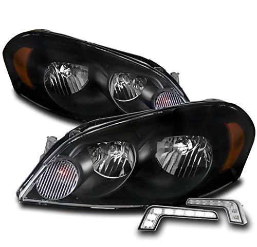 2006-2013 Chevy Impala & 2006-2007 Monte Carlo Replacement Black Headlights with 6.25