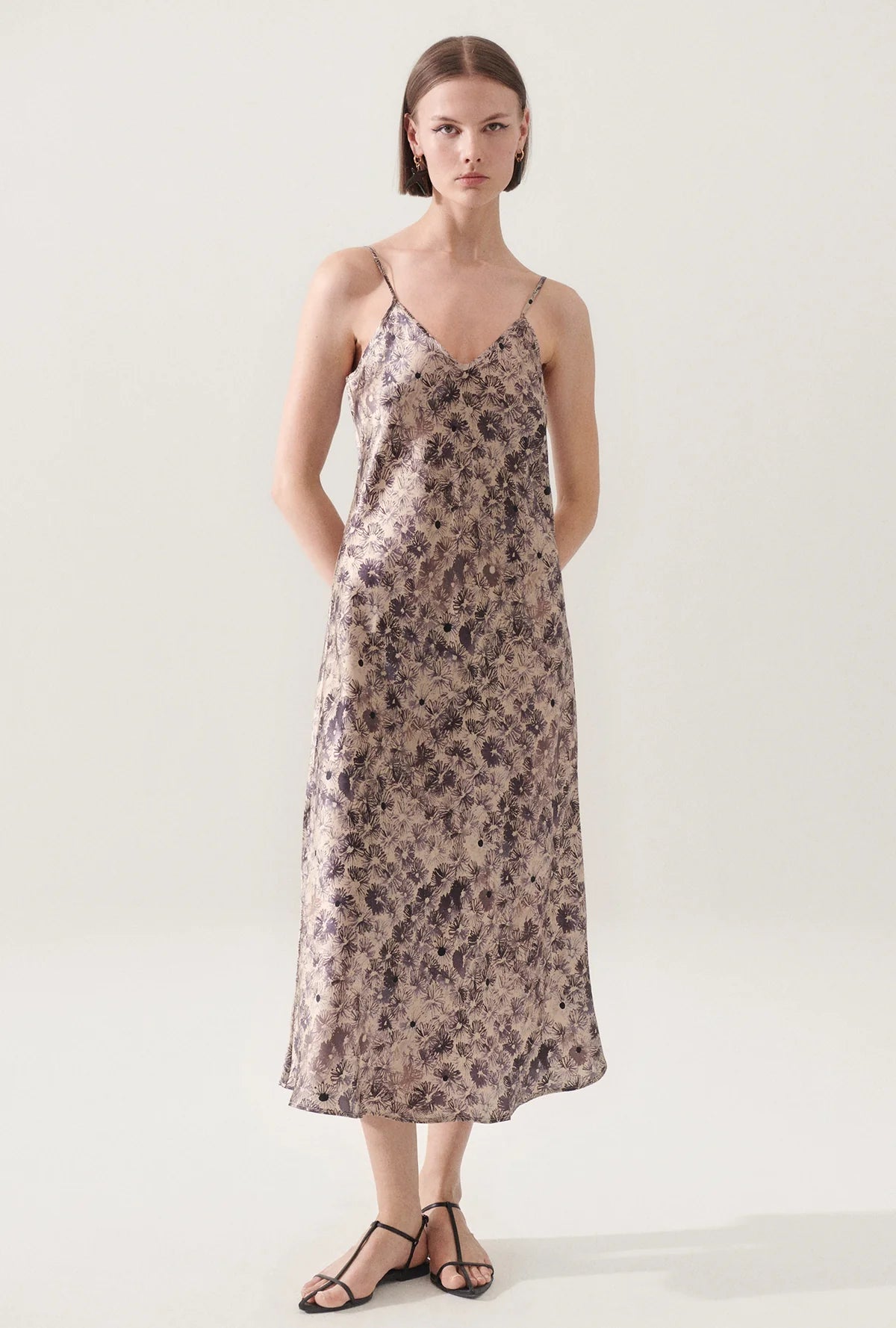 90s Slip Dress Aster Floral - Vintage Floral Slip Dress for Women - Perfect for Date Night, Wedding Guest & Boho Outfits