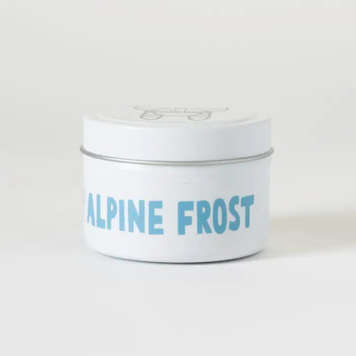 Alpine Frost Scented Candle in Tin - 4 oz Soy Wax Candle for Relaxation, Home Decor & Gifts | Perfect for Bedroom, Bathroom & Cozy Evenings