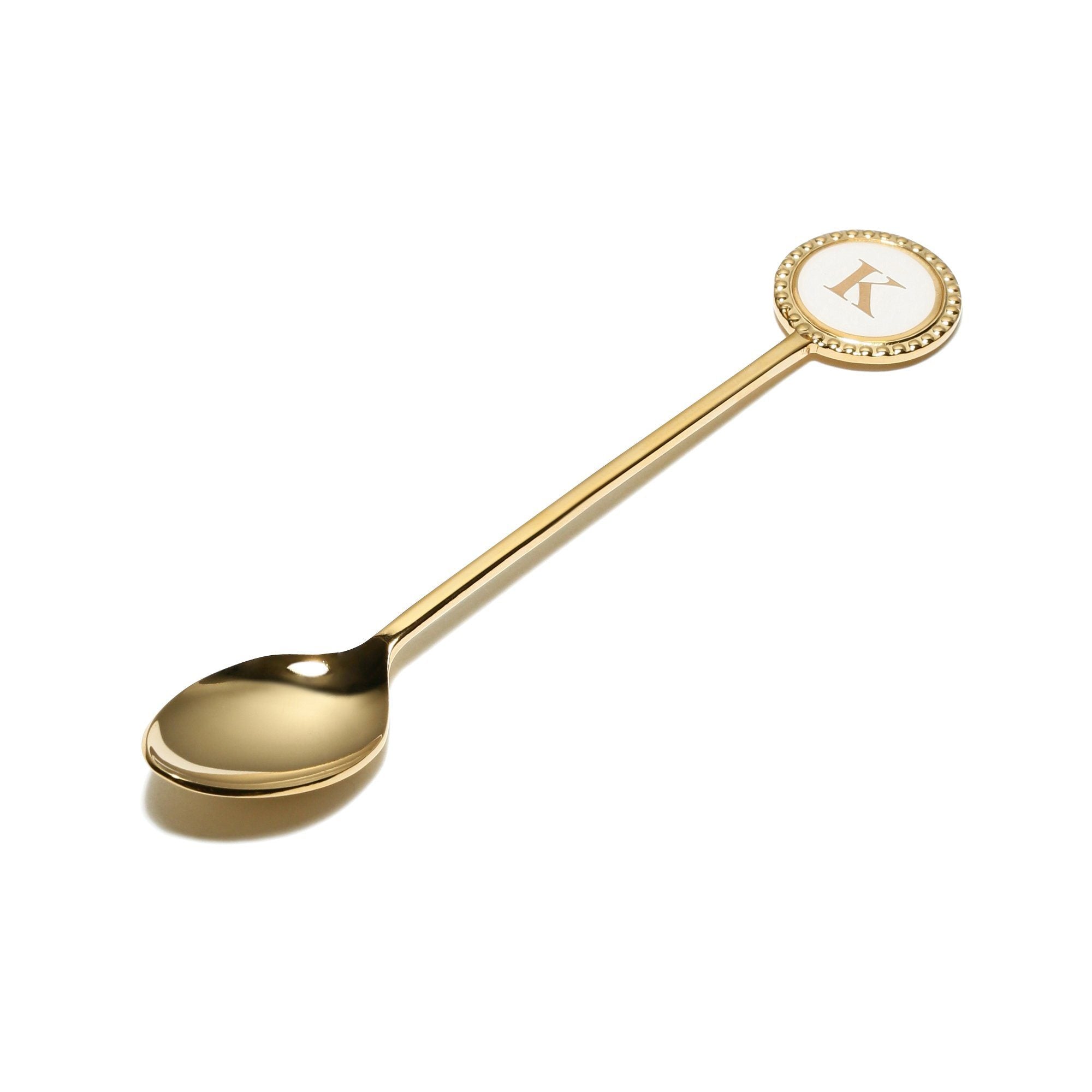 Elegant Initial Teaspoon Set - Personalized Monogram Tea Spoon for Coffee, Tea, and Desserts - Perfect for Gifts, Bridal Showers, and Home Decor
