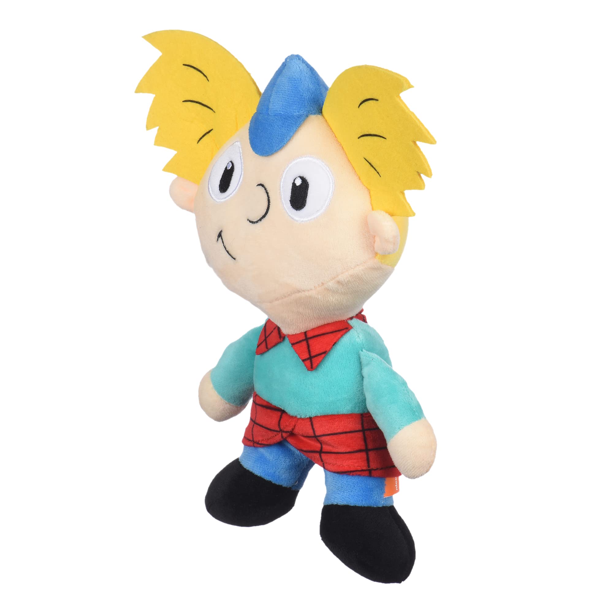 Nickelodeon Hey Arnold Plush Dog Toy - 9 Inch Soft Fabric Medium Dog Chew Toy for Small & Large Dogs | 90s Cartoon Collectible Pet Toy | Perfect for Playtime, Training Rewards & Nostalgic Gifts