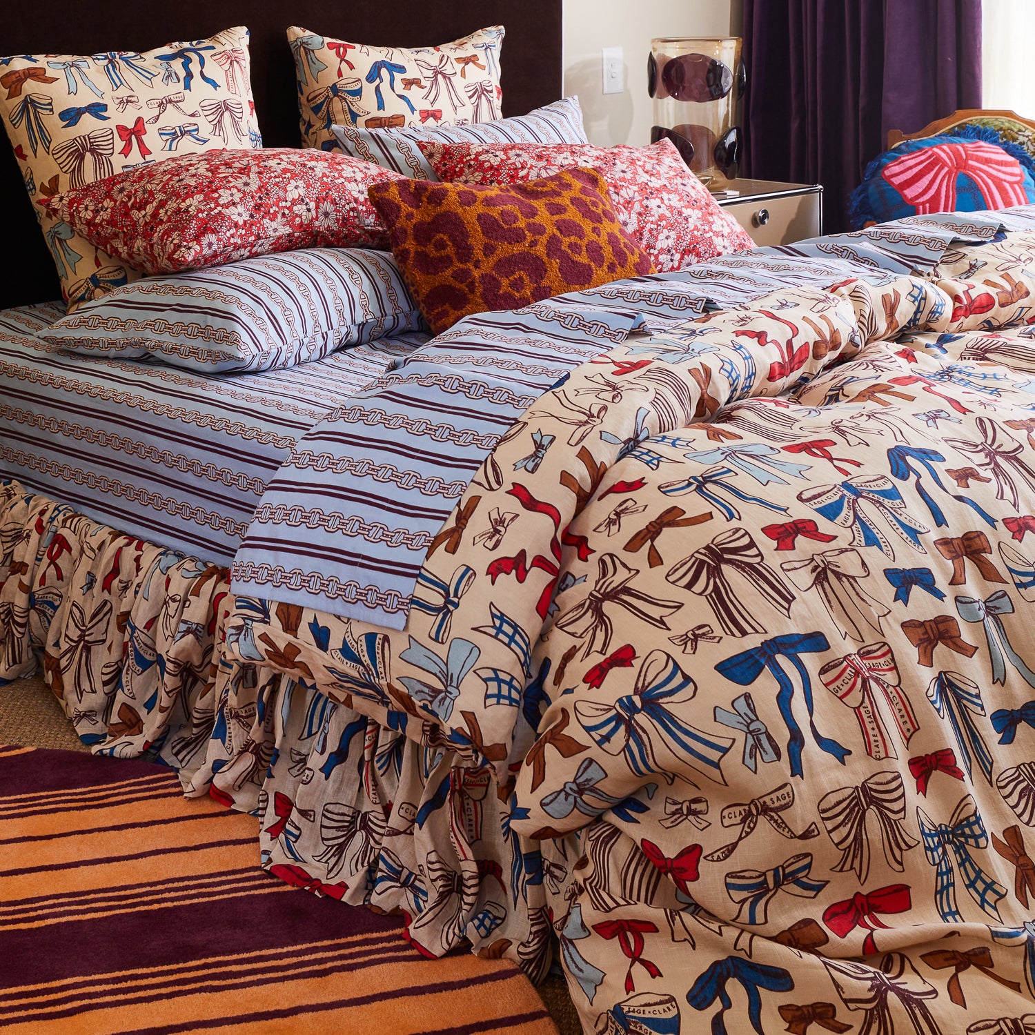 Premium Linen Quilt Cover Set - Breathable & Soft Bedding for All Seasons - Perfect for Master Bedroom, Guest Room, or Vacation Home