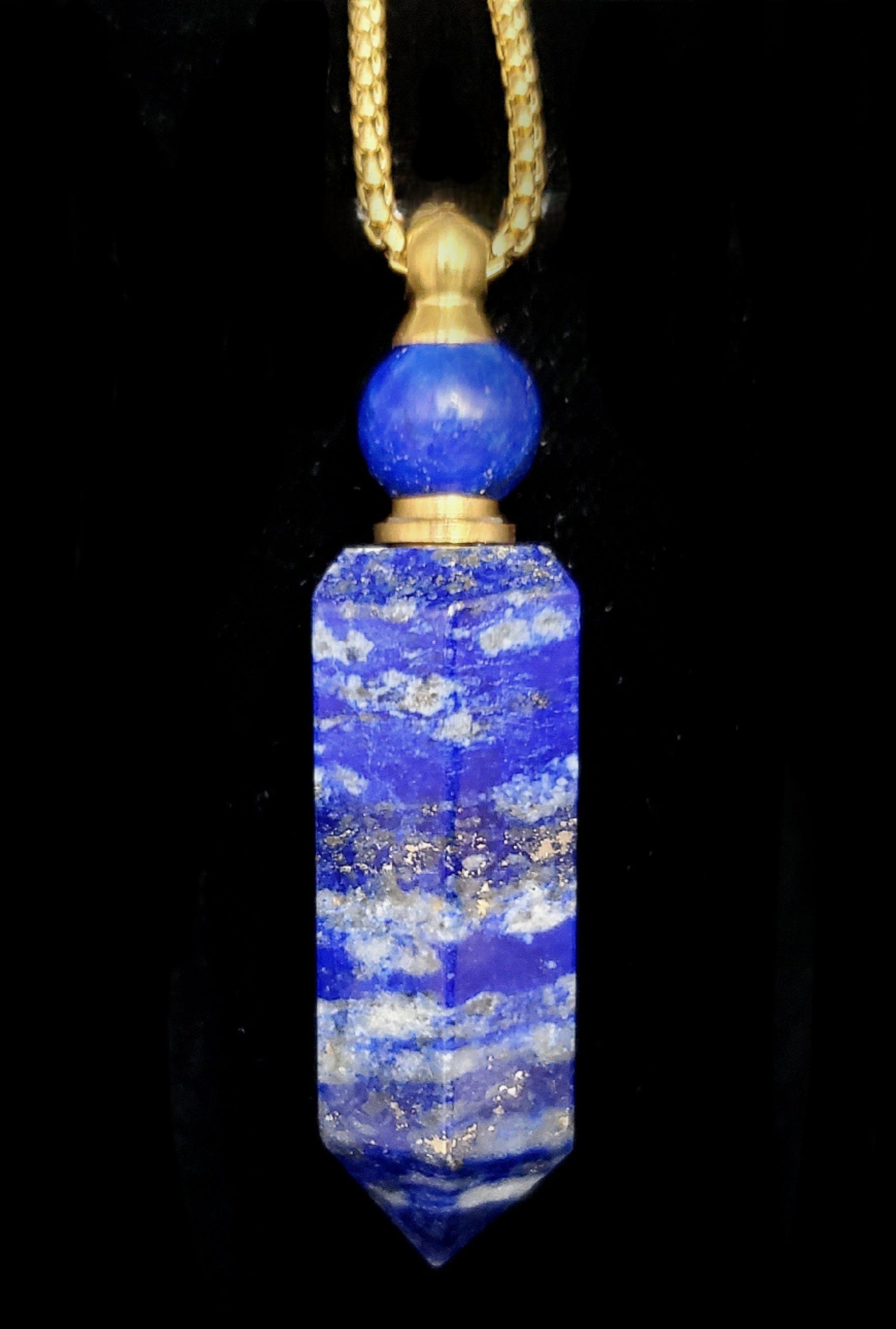 Lapis Lazuli Ash Vial Pendant - Memorial Jewelry for Loved Ones - Perfect for Keepsakes, Urn Necklaces & Remembrance Gifts