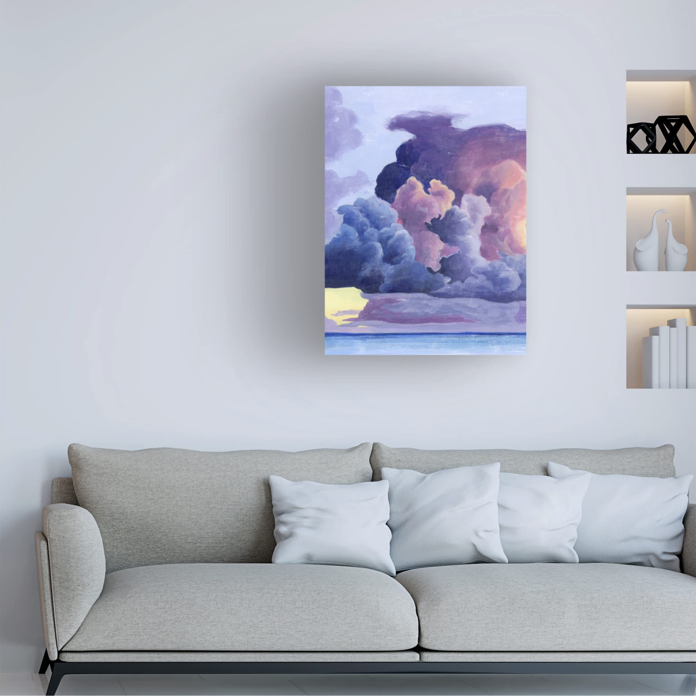 Grace Popp 'Magnificent Sky I' Canvas Wall Art Print - Modern Landscape Painting for Living Room, Bedroom & Office Decor