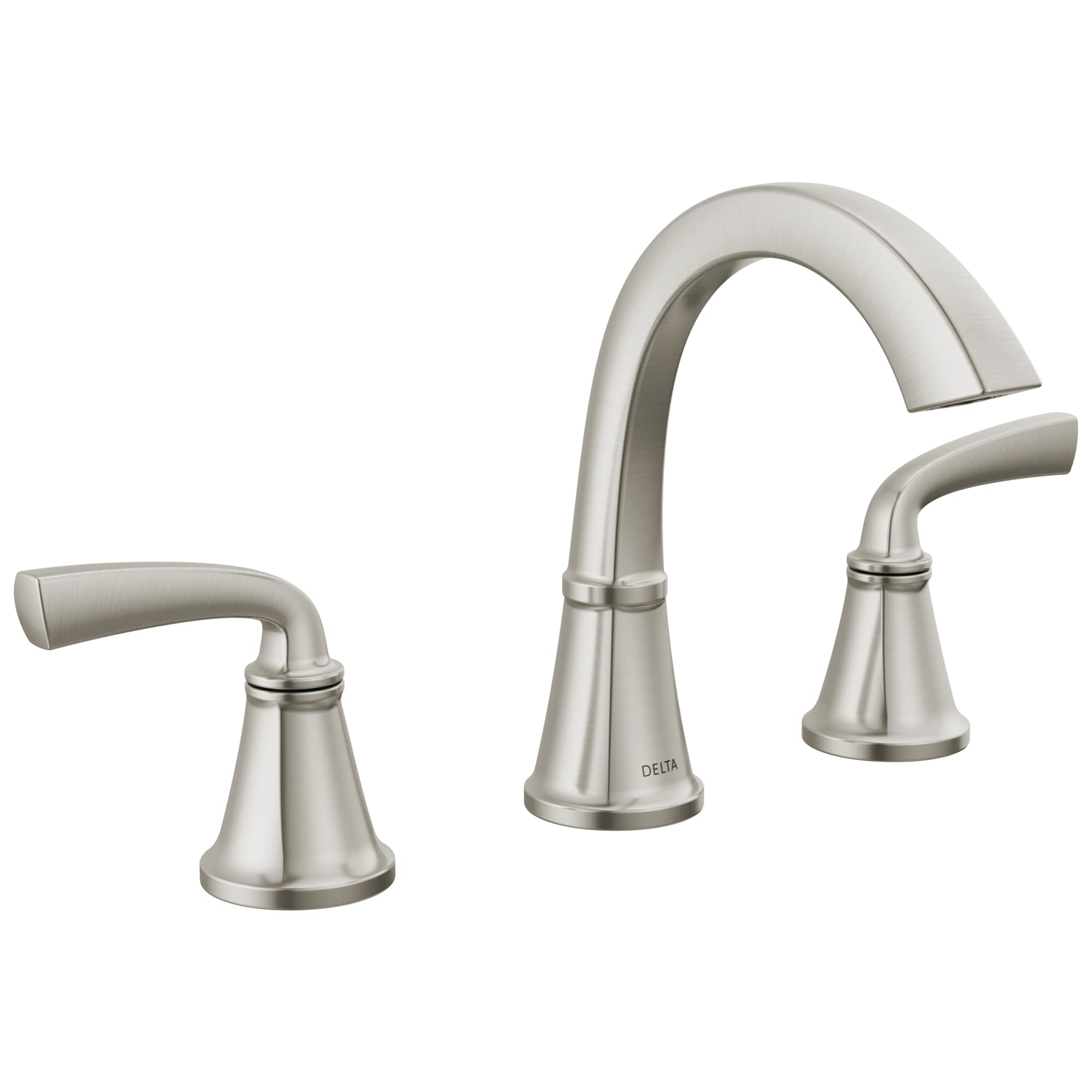 DELTA 35864LF-SP Geist Single-Handle Bathroom Faucet with SpotShield Finish in Brushed Nickel - Perfect for Modern Bathrooms & Spa-Like Showers