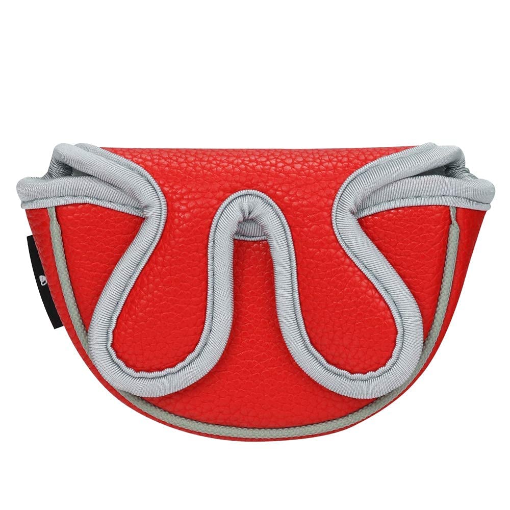BIG TEETH Golf Putter Headcover - Magnetic Closure Center Shaft Putter Cover for Mini Golf Clubs | Durable Golf Club Protector | Perfect for Indoor Putting Greens & Golf Course Practice