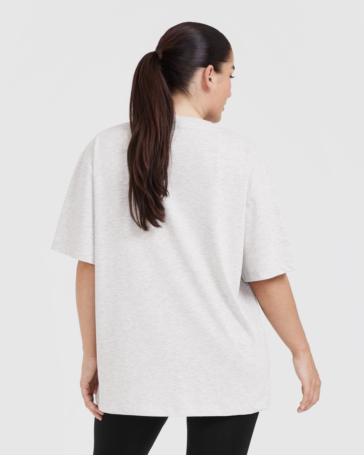 Classic Oversized Lightweight Cotton T-Shirt for Men & Women | Soft Breathable Casual Tee | Grey Marl | Perfect for Everyday Wear, Lounging & Street Style