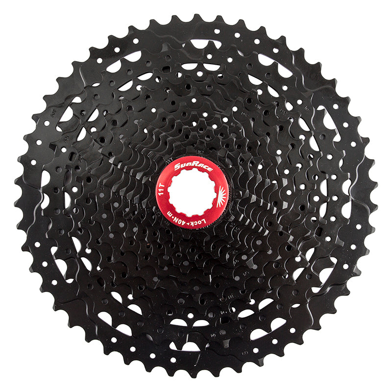SunRace CS MZ80 12-Speed Bicycle Cassette - Black | Compatible with Road & Mountain Bikes | Smooth Shifting for Enhanced Cycling Performance