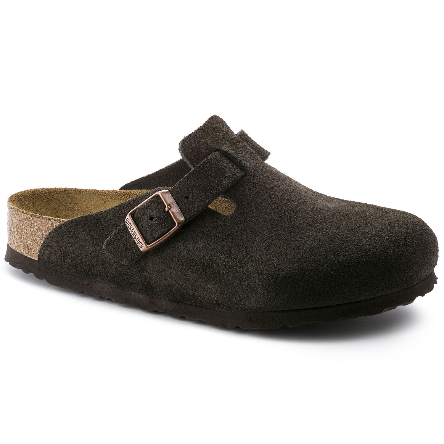 Birkenstock Boston Suede Leather Clogs for Men & Women - Soft Footbed Comfort Shoes in Mocha Brown | Perfect for Home, Office & Casual Wear