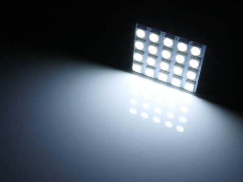 20 SMD 5050 LED Panel Light - Ultra Bright White Interior Car Lights for Map/Dome/Door/Trunk - Perfect for Night Driving & Vehicle Customization