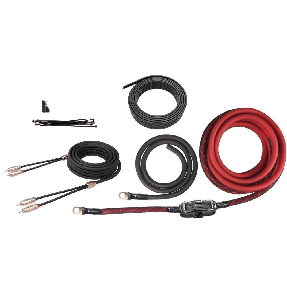 Diamond Audio HX82 2 Channel 8 Gauge Car Amplifier Installation Kit with RCA Interconnect & 20ft Speaker Wire - Perfect for Car Audio Systems, Home Theater Setup & DIY Speaker Projects